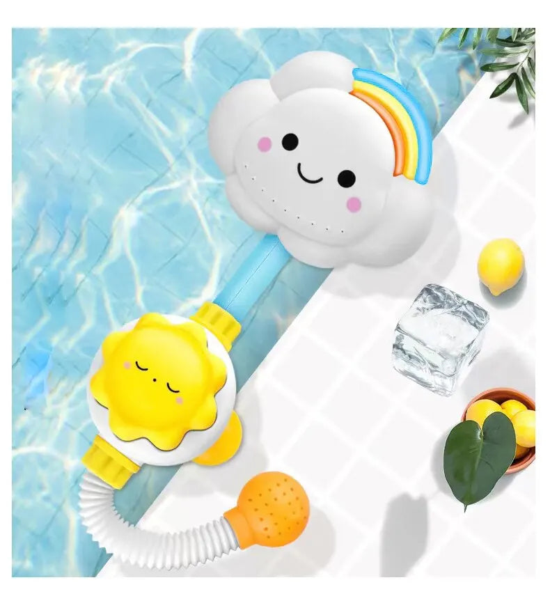 Kids Bath Toys Water Game for Kids Clouds Model Faucet Shower Water Spray Kids Toy Splashes Bathroom Sprinkler Kids Toy