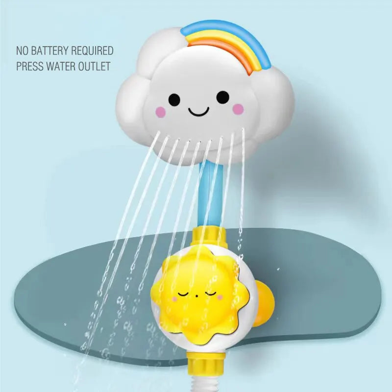 Kids Bath Toys Water Game for Kids Clouds Model Faucet Shower Water Spray Kids Toy Splashes Bathroom Sprinkler Kids Toy