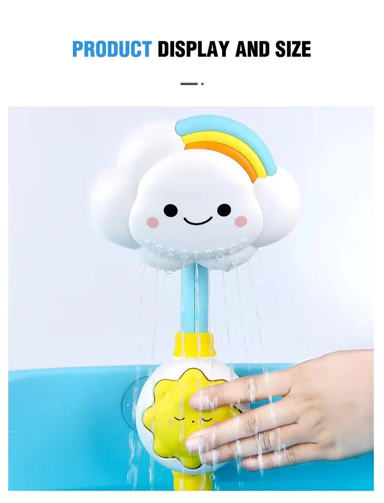 Kids Bath Toys Water Game for Kids Clouds Model Faucet Shower Water Spray Kids Toy Splashes Bathroom Sprinkler Kids Toy