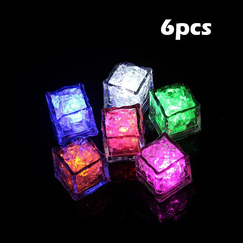 6/12PCS Baby Bath Bathtub LED Light Up Toys Colorful Waterproof Glowing Bath Toys for Boys Girls Infant Birthday Xmas Gift