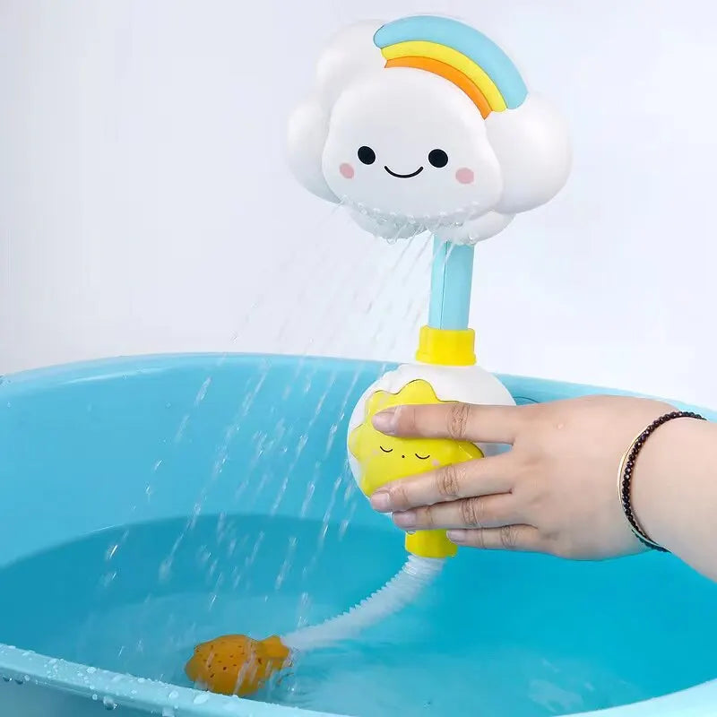 Kids Bath Toys Water Game for Kids Clouds Model Faucet Shower Water Spray Kids Toy Splashes Bathroom Sprinkler Kids Toy