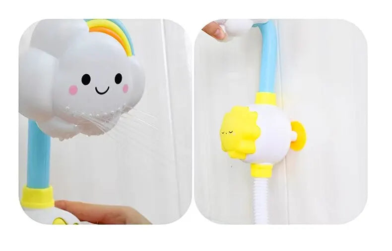 Kids Bath Toys Water Game for Kids Clouds Model Faucet Shower Water Spray Kids Toy Splashes Bathroom Sprinkler Kids Toy